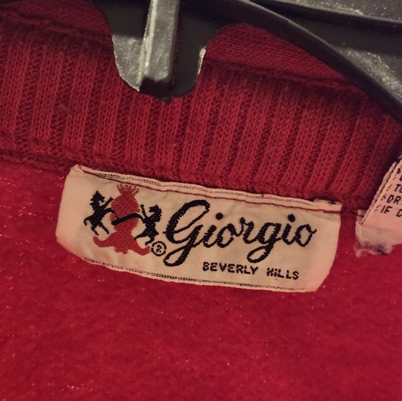 Vintage Giorgio Beverly Hills Red Zip up jacket. Size Large Adult/Junior. $19 - Picture 11 of 15